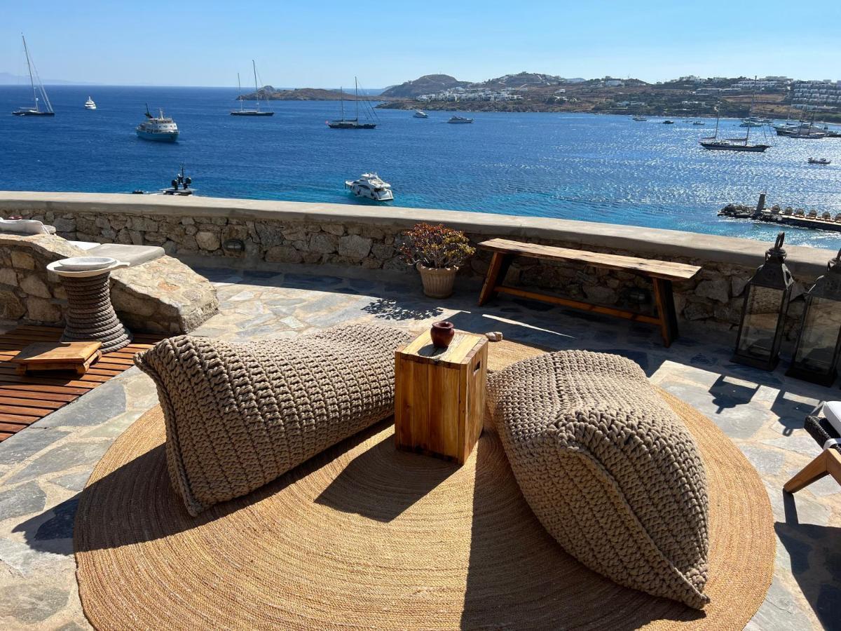 Beachfront Mykonos Guest House ออร์นอส ภายนอก รูปภาพ