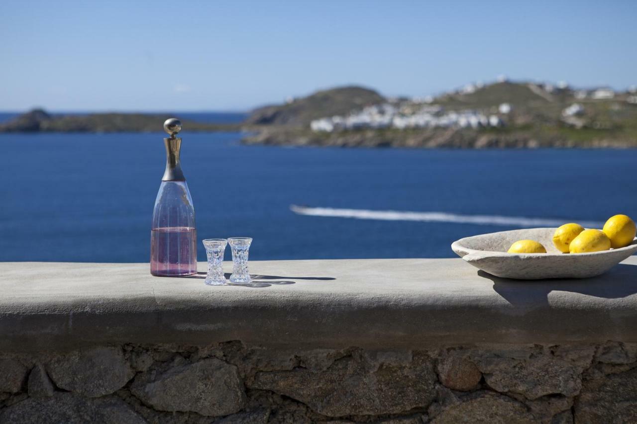Beachfront Mykonos Guest House ออร์นอส ภายนอก รูปภาพ