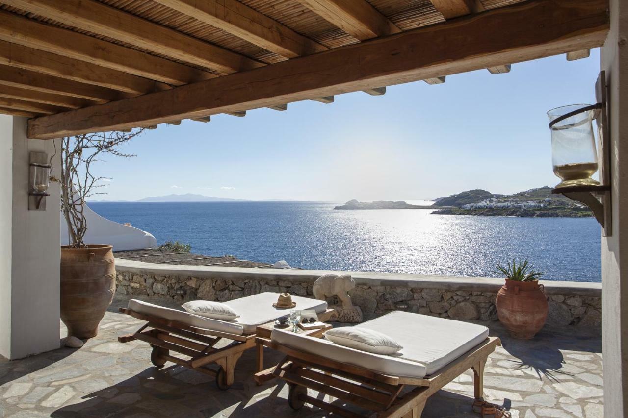 Beachfront Mykonos Guest House ออร์นอส ภายนอก รูปภาพ