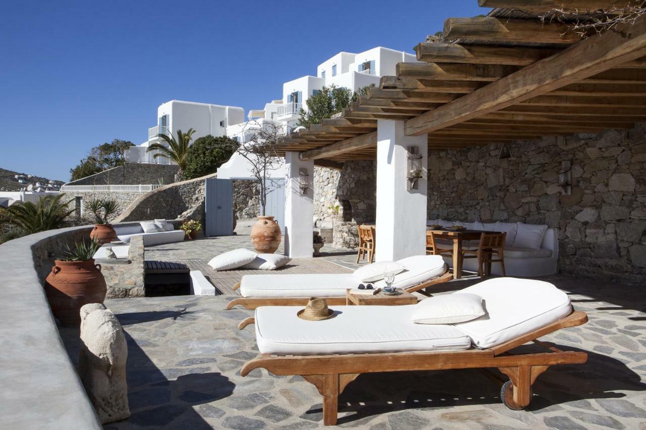 Beachfront Mykonos Guest House ออร์นอส ภายนอก รูปภาพ