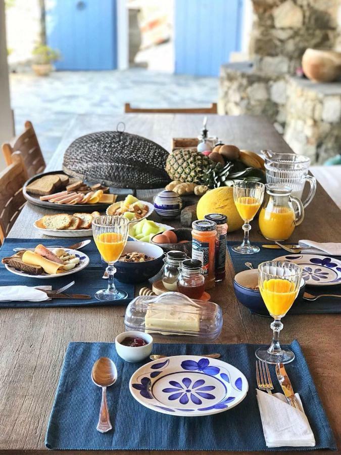 Beachfront Mykonos Guest House ออร์นอส ภายนอก รูปภาพ