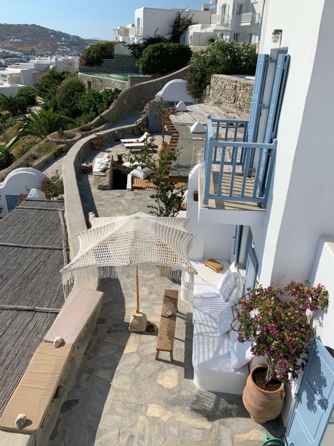 Beachfront Mykonos Guest House ออร์นอส ภายนอก รูปภาพ